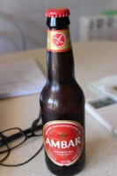 cerveza sin gluten Ambar