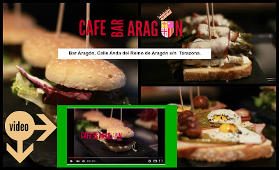 Donde Comer Pinchos excepcionales en Tarazona-Aragon ?  BAR ARAGÓN. www.demesaenmesa.es 1