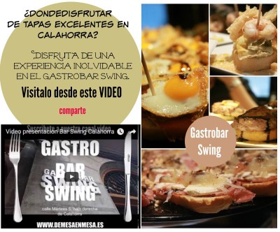 Un lugar de referencia para disfrutar de tapeo en Calahorra: Gastro Bar Swing. www.demesaenmesa.es 1