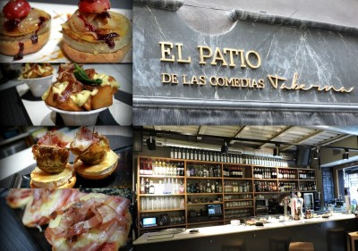 Pinchos en un Jardin a la vertical: EL PATIO DE LAS COMEDIAS.. www.demesaenmesa.es 1