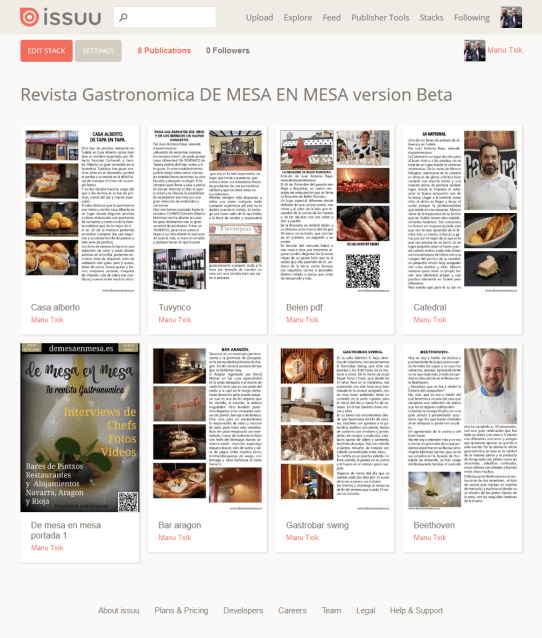 Se el primero a ver la version beta impresa de DE MESA EN MESA. 1